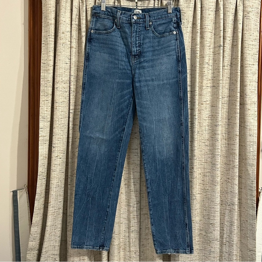 J. Crew Stovepipe High Rise Straight Leg Jeans